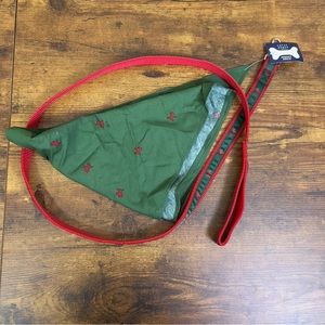 Crazy Horse Perfect Pooch Red & Green Banadana & Matching Leash